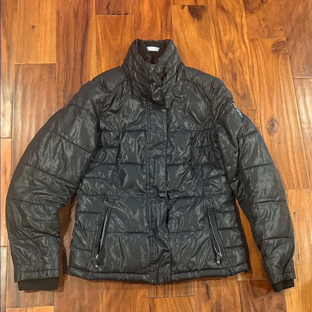 Brekka puffer jacket black women's small winter coat used